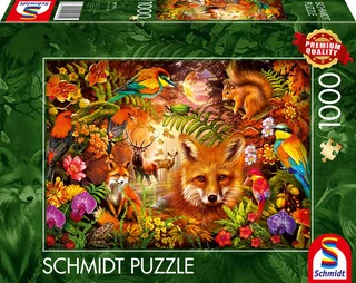 Legpuzzel - Bloesems, vacht en veren - 1000 stukjes - Volwassenen - vanaf 12 jaar van Schmidt Spiele, editie Meerkleurig – doos 1 van 2