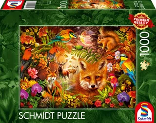 Legpuzzel - Bloesems, vacht en veren - 1000 stukjes - Volwassenen - vanaf 12 jaar van Schmidt Spiele, editie Meerkleurig – doos 2 van 2