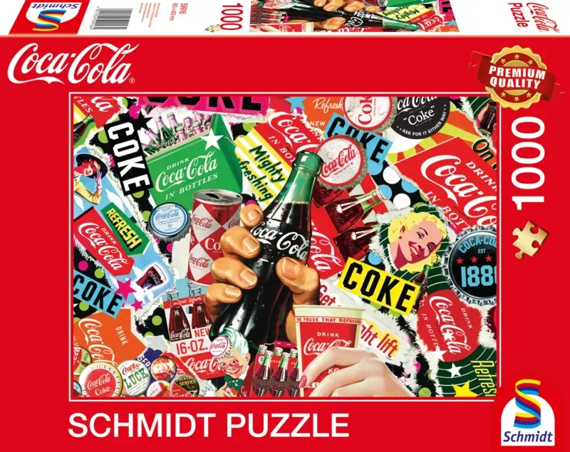 legpuzzel Coca Cola it is! - 1000 stukjes puzzel plezier. from Schmidt Spiele, Multicolour edition – box 2 of 2