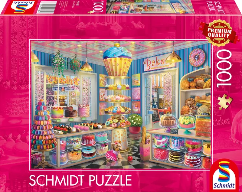 legpuzzel Colourful Bakery - 1000 stukjes puzzel. de Schmidt Spiele, édition Multicolore – boîte