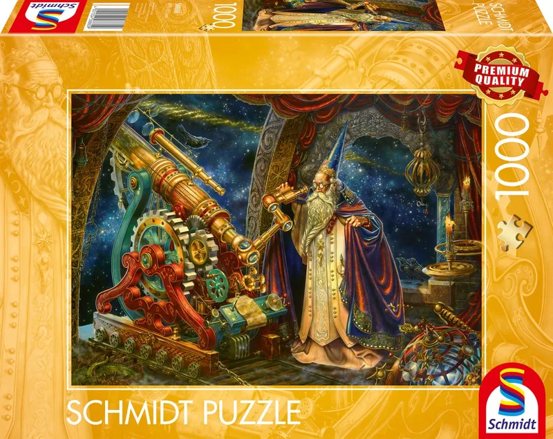 Legpuzzel - De astronoom - 1000 stukjes - Volwassenen - vanaf 12 jaar van Schmidt Spiele, editie Meerkleurig – doos