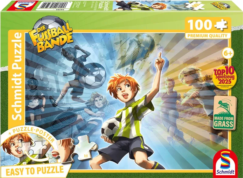 Legpuzzel - De voetbalbende, Vechtlust, - Die Fussballbande - 150 stukjes - Kinderen - vanaf 6 jaar van Schmidt Spiele, editie Meerkleurig – doos