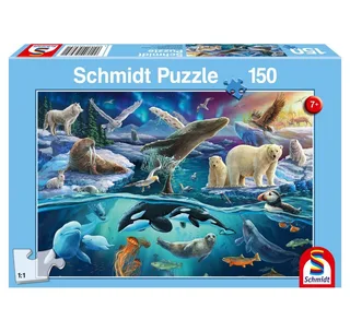 Legpuzzel - Dieren in het Noordpoolgebied - 150 stukjes - Kinderen - vanaf 7 jaar from Schmidt Spiele, Multicolour edition – box 2 of 2