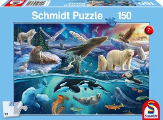 Legpuzzel - Dieren in het Noordpoolgebied - 150 stukjes - Kinderen - vanaf 7 jaar from Schmidt Spiele, Multicolour edition – box 1 of 2
