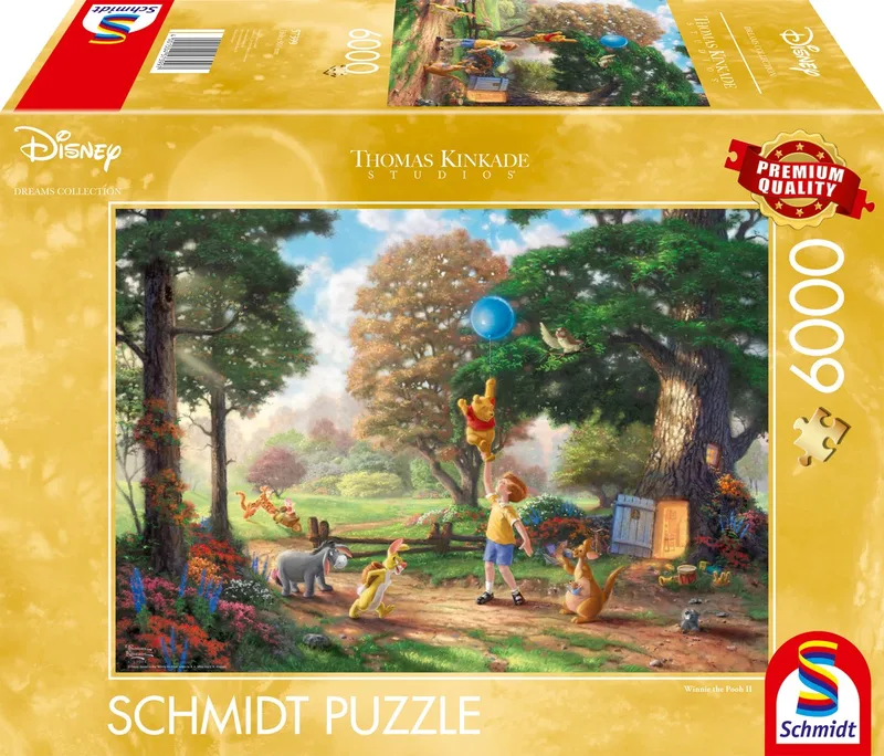 Legpuzzel - Disney, Winnie Pooh - Thomas Kinkade Studios - 6000 stukjes - Volwassenen - vanaf 14 jaar van Schmidt Spiele, editie Winnie de Poeh – doos