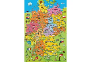 Legpuzzel Duitsland Junior Karton 200 Stukjes von Schmidt Spiele, Ausgabe Mehrfarbig – Schachtel 2 von 2