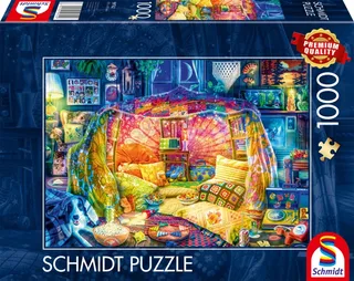Legpuzzel - Gezellige grot - 1000 stukjes - Volwassenen - vanaf 12 jaar van Schmidt Spiele, editie Meerkleurig – doos 2 van 2