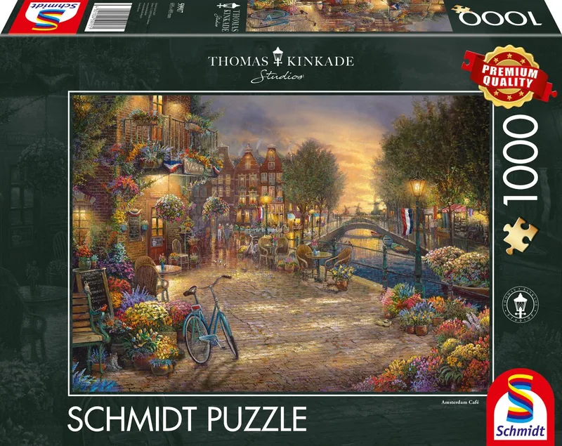legpuzzel Gracht in Amsterdam - 1000 stukjes - Thomas Kinkade - 59917 from Schmidt Spiele, Multicolour edition – box 1 of 2