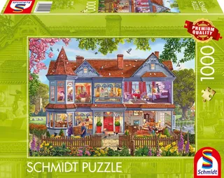 Legpuzzel - Huis in de lente - 1000 stukjes - Volwassenen - vanaf 12 jaar from Schmidt Spiele, Multicolour edition – box 2 of 2
