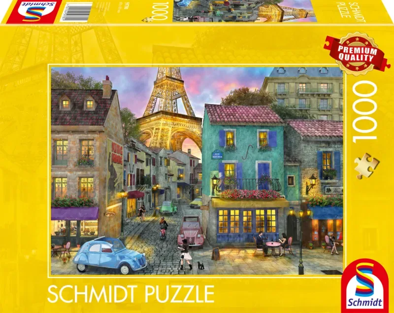 Legpuzzel - In de straten van Parijs - 1000 stukjes - Volwassenen - vanaf 12 jaar van Schmidt Spiele, editie Meerkleurig – doos 2 van 2