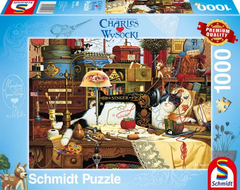 Legpuzzel - Maggie, de chaoot - Charles Wysocki - 1000 stukjes - Volwassenen - vanaf 12 jaar from Schmidt Spiele, Multicolour edition – box 2 of 2