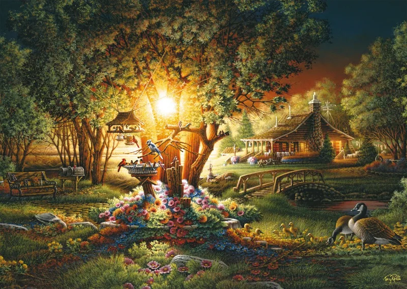 legpuzzel Magnificent Spring Glow - 1000 stukjes puzzel. van Schmidt Spiele, editie Meerkleurig – doos
