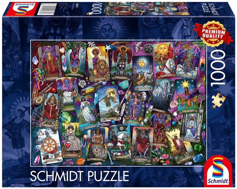 Legpuzzel - Mysterieuze tarotkaarten - 1000 stukjes - Volwassenen - vanaf 12 jaar from Schmidt Spiele, Multicolour edition – box