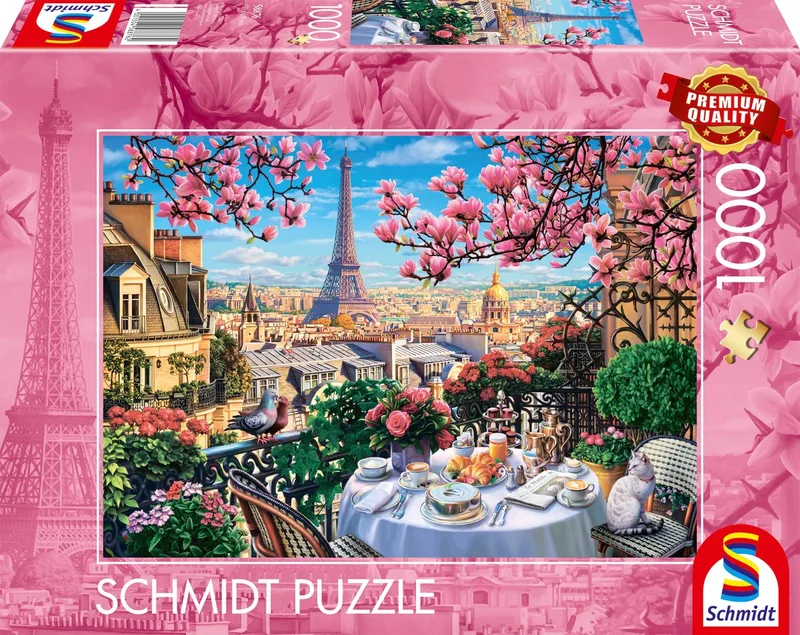 Legpuzzel - Ontbijt in Parijs - 1000 stukjes - Volwassenen - vanaf 12 jaar de Schmidt Spiele, édition Multicolore – boîte