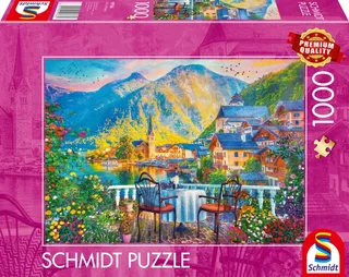 Puzzle Hallstatt la Pittoresque - 1000 pièces de Schmidt Spiele, édition Multicolore – boîte 2 sur 2