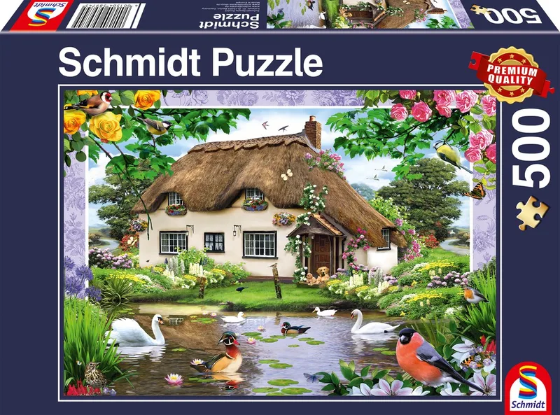 Legpuzzel - Romantisch landhuis - 500 stukjes - Kinderen - vanaf 10 jaar from Schmidt Spiele, Multicolour edition – box