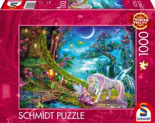 Puzzle Histoire du Soir au Clair de Lune - 1000 pièces de Schmidt Spiele, édition Multicolore – boîte 2 sur 2
