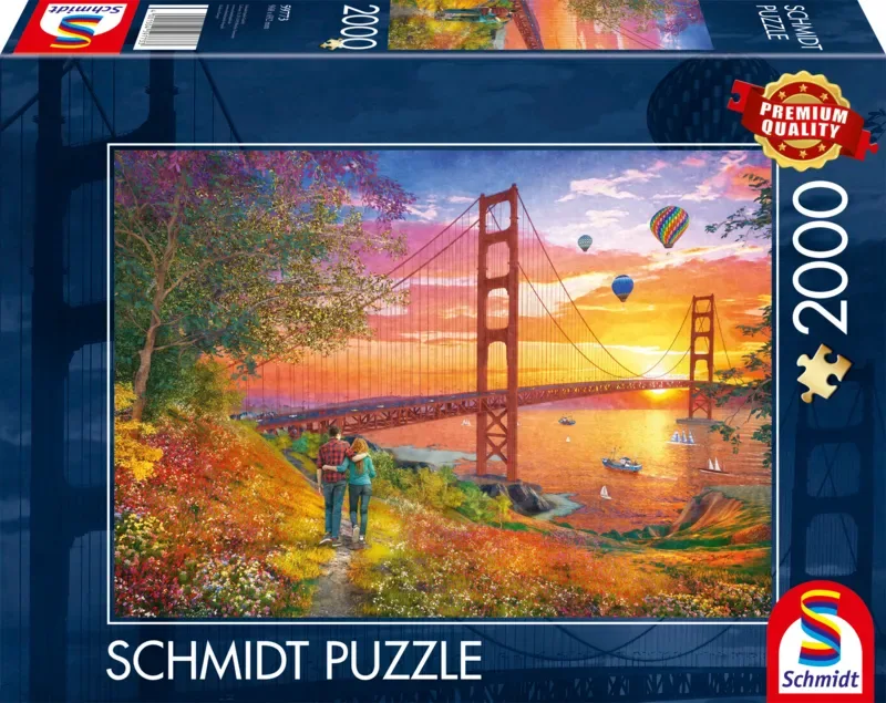 Legpuzzel - Wandeling naar de Golden Gate Bridge - 2000 stukjes - Volwassenen - vanaf 14 jaar from Schmidt Spiele, Multicolour edition – box 2 of 2