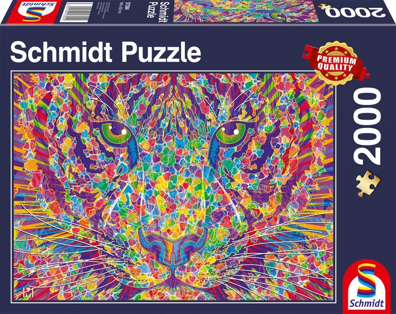 Legpuzzel - Wild at Heart, tijger - 2000 stukjes - Volwassenen - vanaf 14 jaar from Schmidt Spiele, Multicolour edition – box
