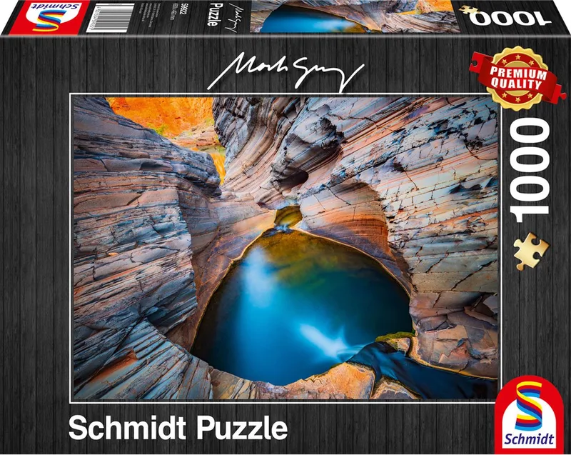 Mark Grey puzzel van 1000 stukjes - Indigoblauw from Schmidt Spiele, Multicolour edition – box