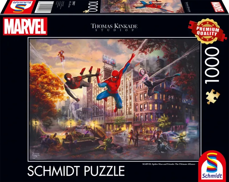 Marvel Spider-Man legpuzzel 1000 stukjes - The Ultimate Alliance. von Schmidt Spiele, Ausgabe Mehrfarbig – Schachtel 2 von 2
