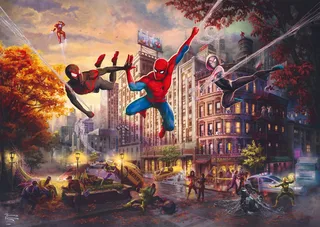 Marvel Spider-Man legpuzzel 1000 stukjes - The Ultimate Alliance. von Schmidt Spiele, Ausgabe Mehrfarbig – Schachtel 1 von 2