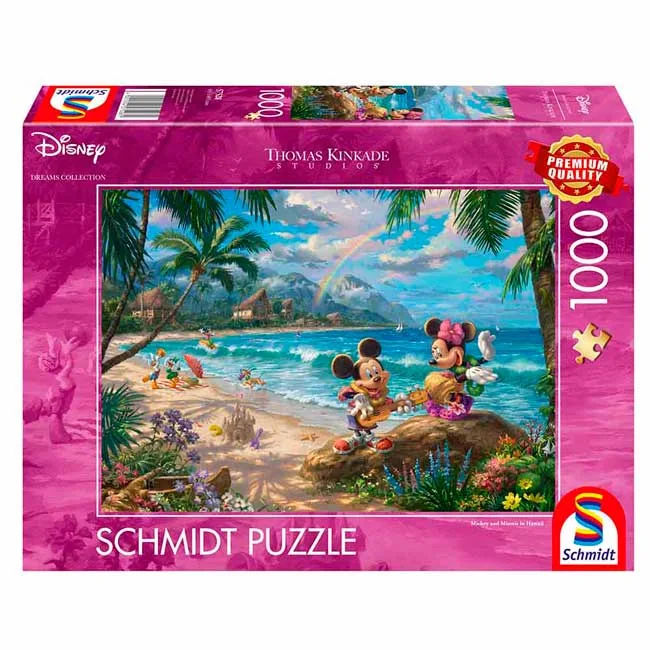 Mickey & Minnie in Hawaii (1000) - Schmidt Legpuzzel från Schmidt Spiele – kartong 1 av 2