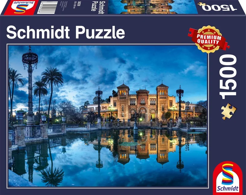 Mudejar Pavilion, Sevilla Legpuzzel 1500 stuk(s) Gebouwen van Schmidt Spiele – doos