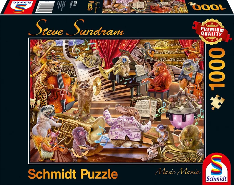 Music Mania, 1000 stukjes - Puzzel - 12+ from Schmidt Spiele, Multicolour edition – box