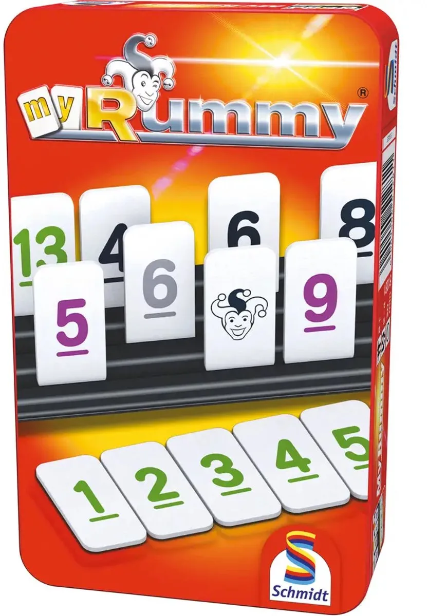 MyRummy - Kaartspel - Strategisch familiespel met cijfers en combinaties - vanaf 8 jaar - 2-4 spelers fra Schmidt Spiele – æske