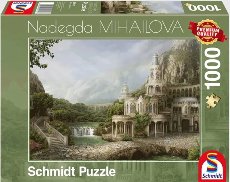 Nadegda Mihailova - Paleis in de bergen, 1000 stukjes Puzzel de Schmidt Spiele, édition Multi-coloured – boîte
