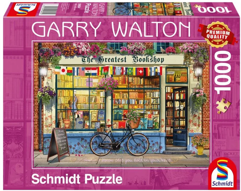PQ 1000 Stuk Puzzel - Garry Walton Boekhandel from Schmidt Spiele, Multicolour edition – box