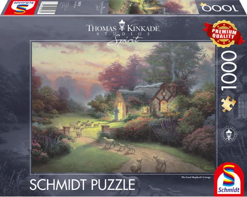 puzzel 1000st Spirit, De Goede Herder - Legpuzzel - Thomas Kinkade van Schmidt Spiele, editie Meerkleurig – doos