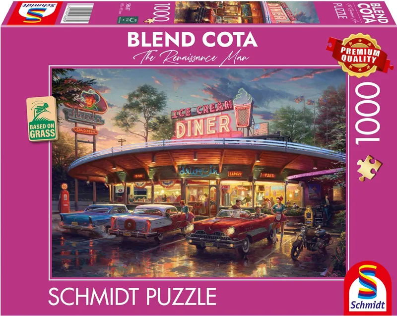 Puzzel - Blend Cota - American diner, 1000 stukjes van Schmidt Spiele, editie Meerkleurig – doos