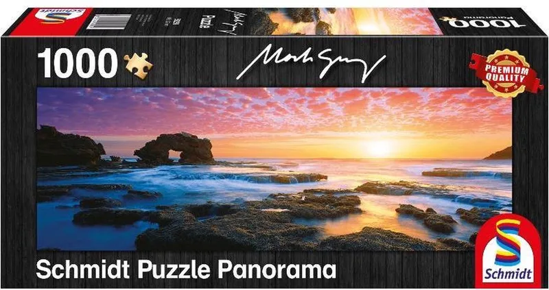 Puzzel - Bridgewater Bay zon's ondergang - Panorama - 1000 Stukjes van Schmidt Spiele, editie Meerkleurig – doos
