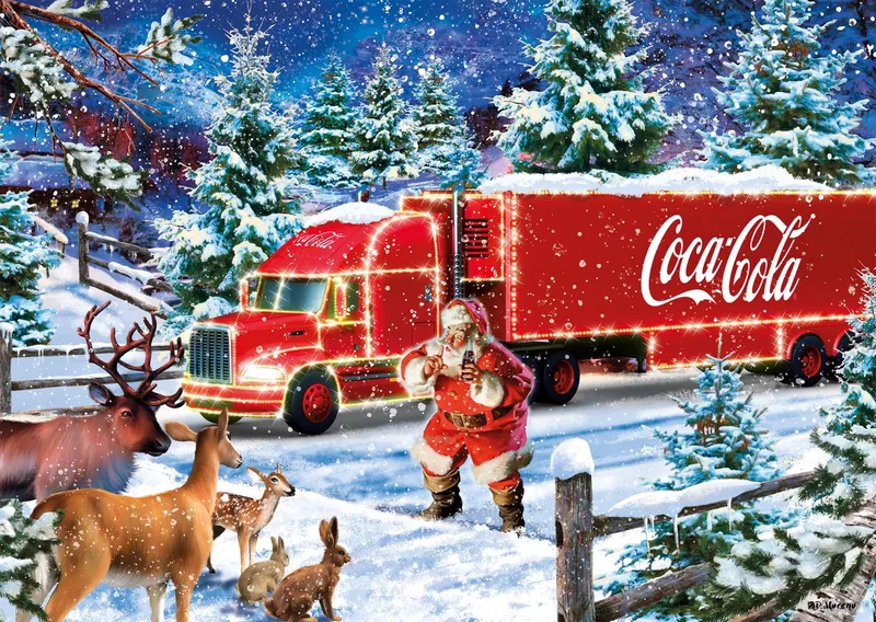 puzzel Coca Cola kersttruck - 1000 stukjes legpuzzel. from Schmidt Spiele, Multicolour edition – box