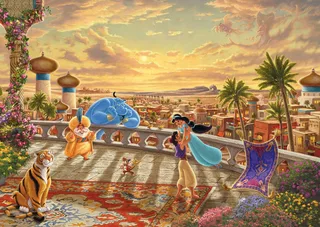 puzzel Disney Princess Jasmine - 1000 stukjes - legpuzzel cartoon. from Schmidt Spiele, Multicolour edition – box 1 of 2