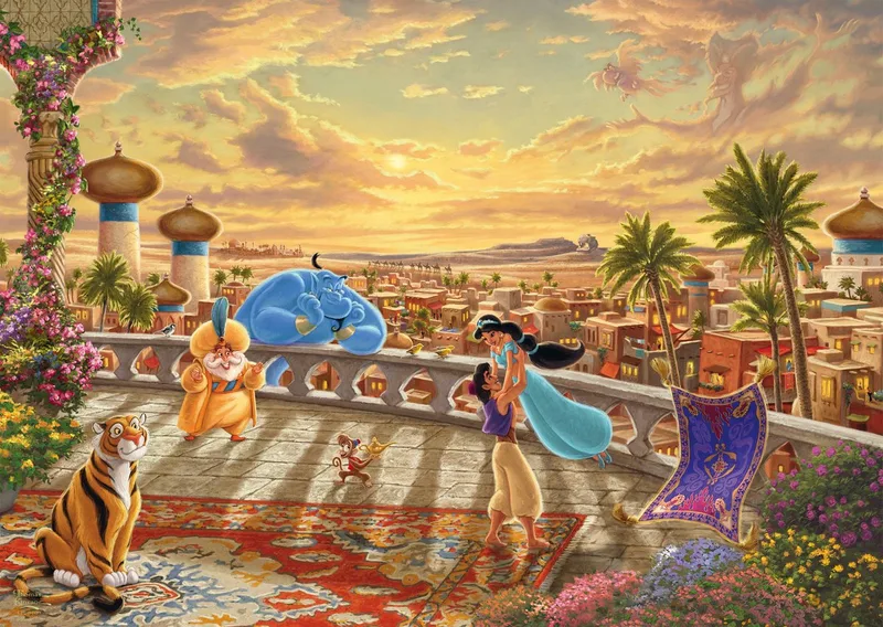 puzzel Disney Princess Jasmine - 1000 stukjes - legpuzzel cartoon. from Schmidt Spiele, Multicolour edition – box 1 of 2