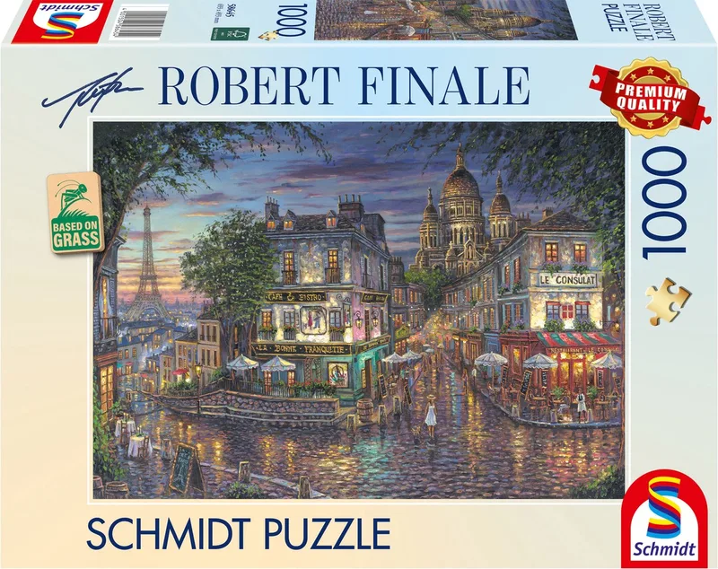 puzzel Montmartre landschap 1000 stukjes karton volwassenen. de Schmidt Spiele, édition Multicolore – boîte
