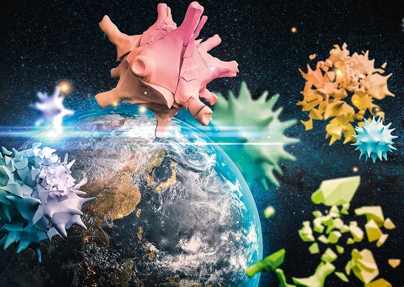 puzzel Planet Earth 2020 - legpuzzel 1000 stukjes. van Schmidt Spiele, editie Meerkleurig – doos