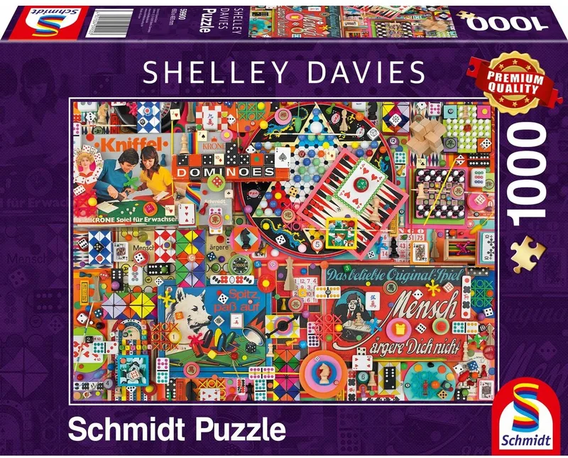 Puzzel Schmidt Spiele Vintage Board Games (1000 Onderdelen) van Schmidt Spiele – doos