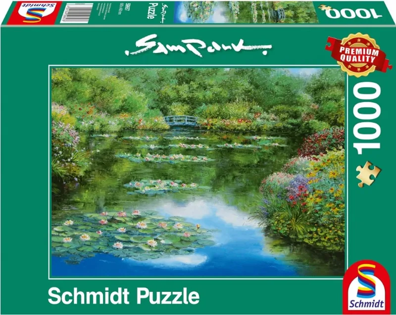Puzzel Waterlely Vijver 37 Cm Karton 1000 Stukjes van Schmidt Spiele, editie Meerkleurig – doos