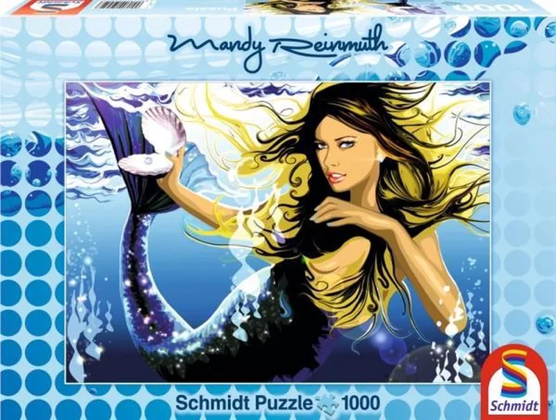 Puzzel - Zeemeermin de Schmidt Spiele, édition Noir – boîte