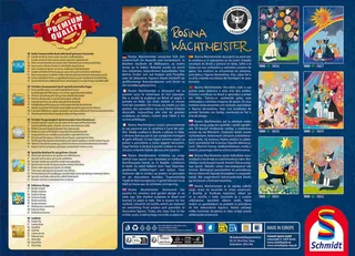 Puzzle 1000 Teile Puzzle Rosina Wachtmeister Katze im Blütenmeer 58661, Puzzleteile from Schmidt Spiele – box 3 of 3