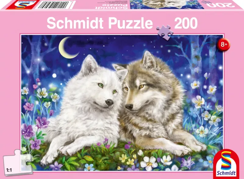 Puzzle Amitié entre Loups - 200 à 499 pièces de Schmidt Spiele – boîte 2 sur 2
