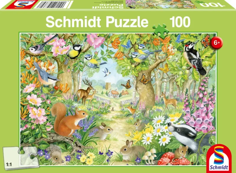 Puzzle Animaux de la Forêt - 100 à 149 pièces de Schmidt Spiele – boîte 2 sur 2