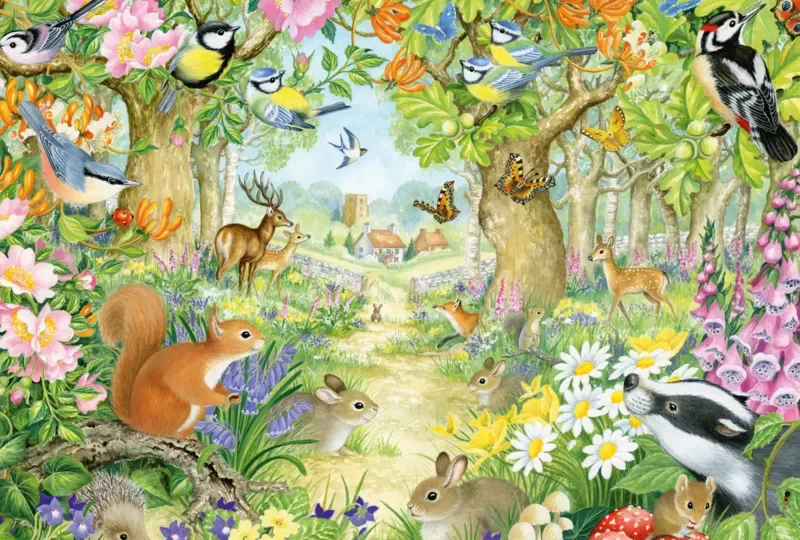 Puzzle Animaux de la Forêt - 100 à 149 pièces de Schmidt Spiele – boîte 1 sur 2