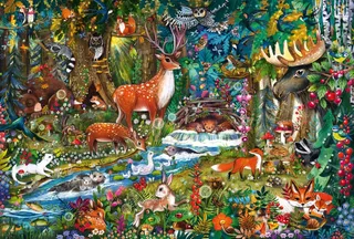 Puzzle Animaux de la Foret - Posters from Schmidt Spiele – box 1 of 2