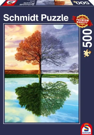 Puzzle Arbre des 4 Saisons - 500 à 999 pièces de Schmidt Spiele – boîte 2 sur 2