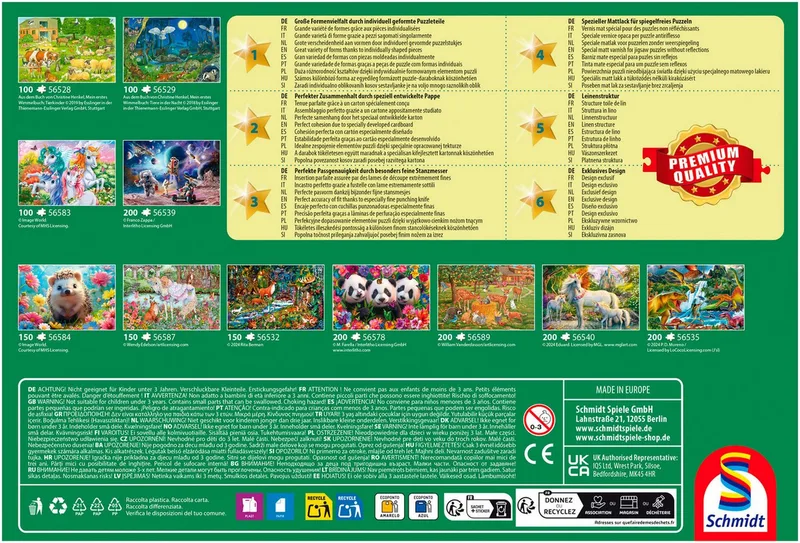Puzzle Bauernhof-Tiere, 60 Puzzleteile, Made in Europe de Schmidt Spiele, édition Multicolore – boîte 3 sur 3